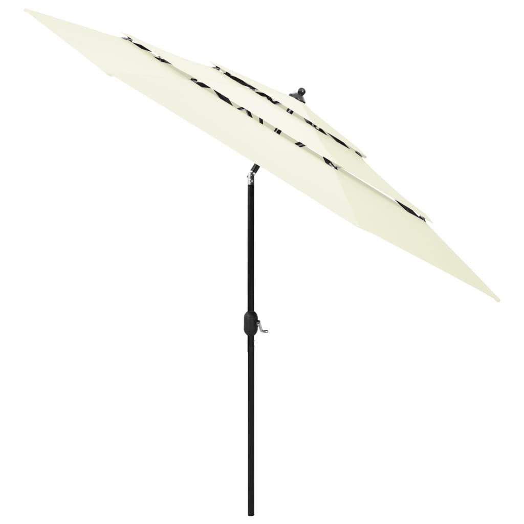 Sonnenschirm Mit Aluminium-Mast 3-Lagig 3 M