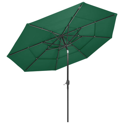 Sonnenschirm Mit Aluminium-Mast 3-Lagig 3 M