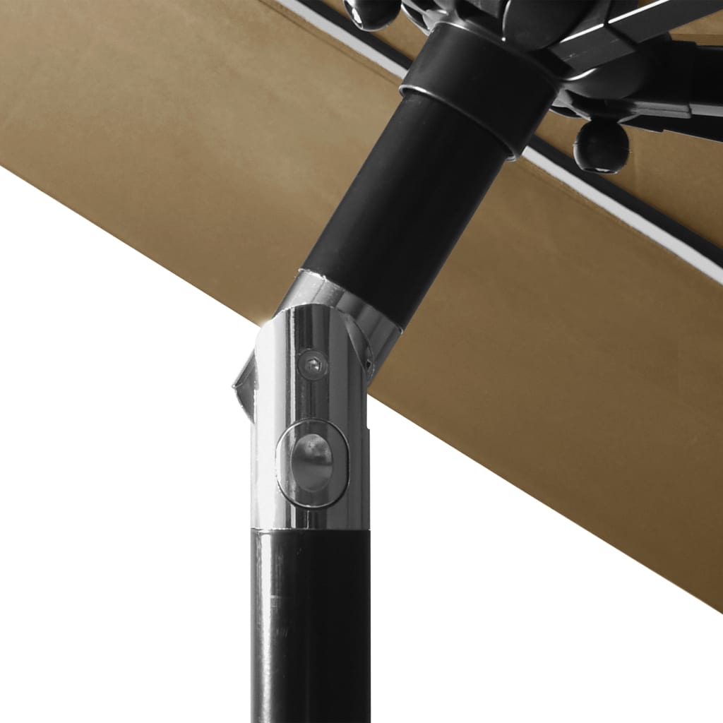 Sonnenschirm Mit Aluminium-Mast 3-Lagig 3 M