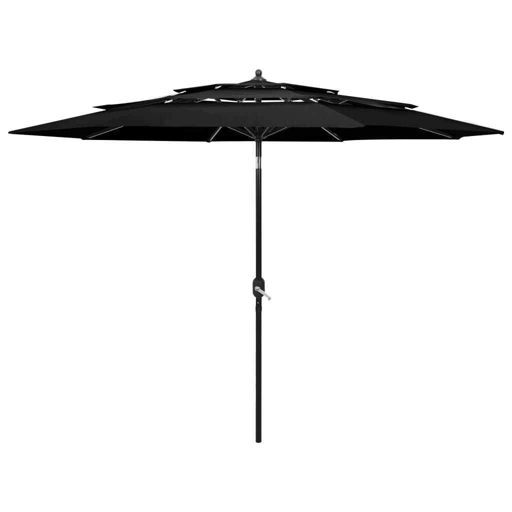 Sonnenschirm Mit Aluminium-Mast 3-Lagig 3 M