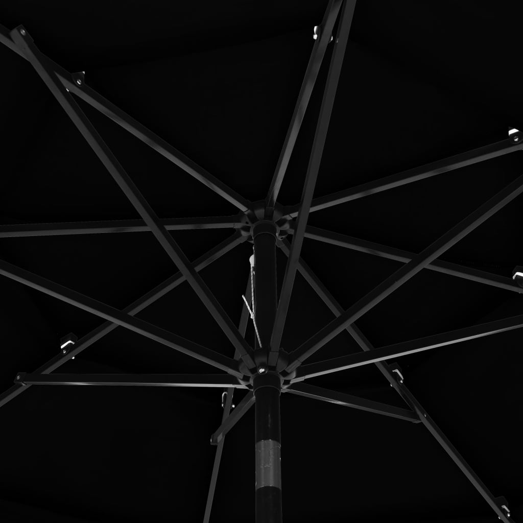 Sonnenschirm Mit Aluminium-Mast 3-Lagig 3 M