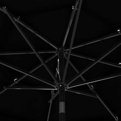 Sonnenschirm Mit Aluminium-Mast 3-Lagig 3 M