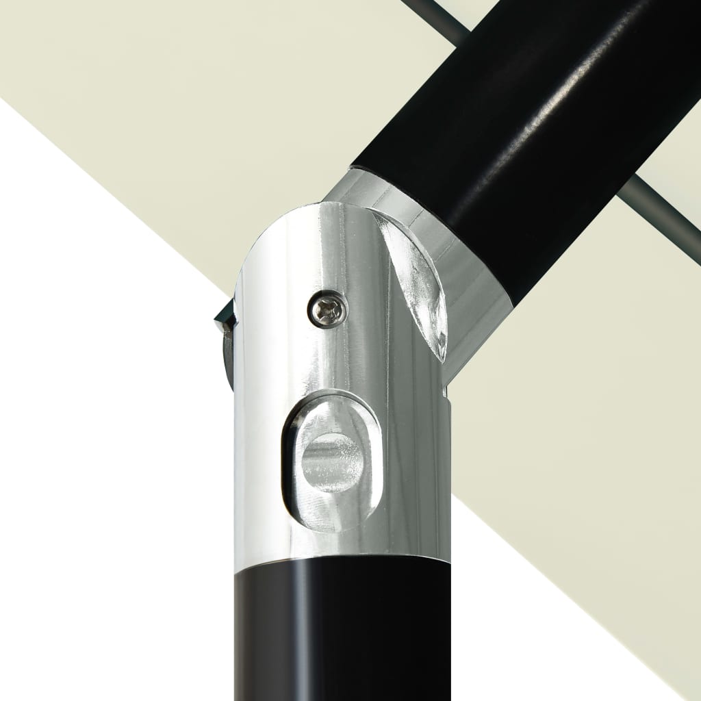 Sonnenschirm Mit Aluminium-Mast 3-Lagig 3,5 M
