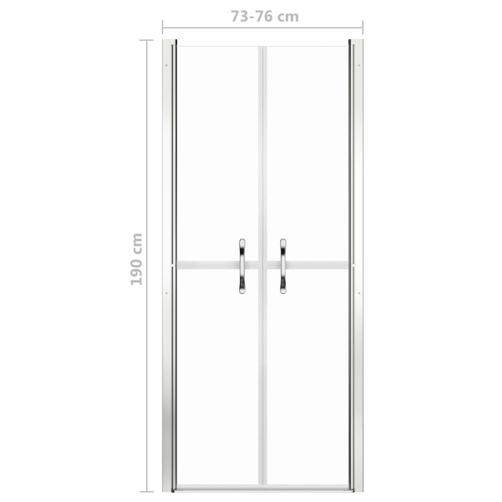 Duschtür Transparent Esg 76X190 Cm