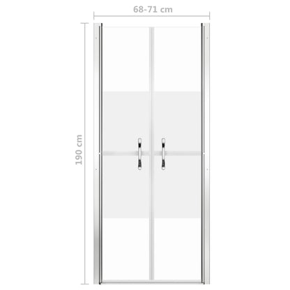 Duschtür Halbmatt Esg 71X190 Cm