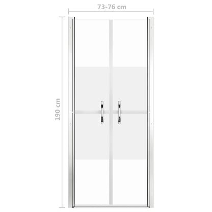 Duschtür Halbmatt Esg 76X190 Cm