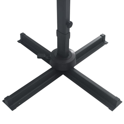 Ampelschirm Mit Led-Beleuchtung 400X300 Cm Bordeaux