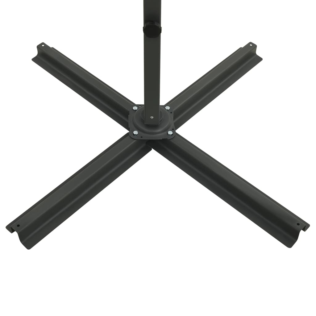 Ampelschirm Mit Led-Beleuchtung 300 Cm Sandweiß