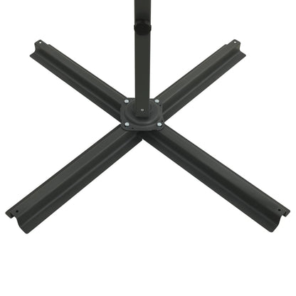 Ampelschirm Mit Led-Beleuchtung 300 Cm Sandweiß
