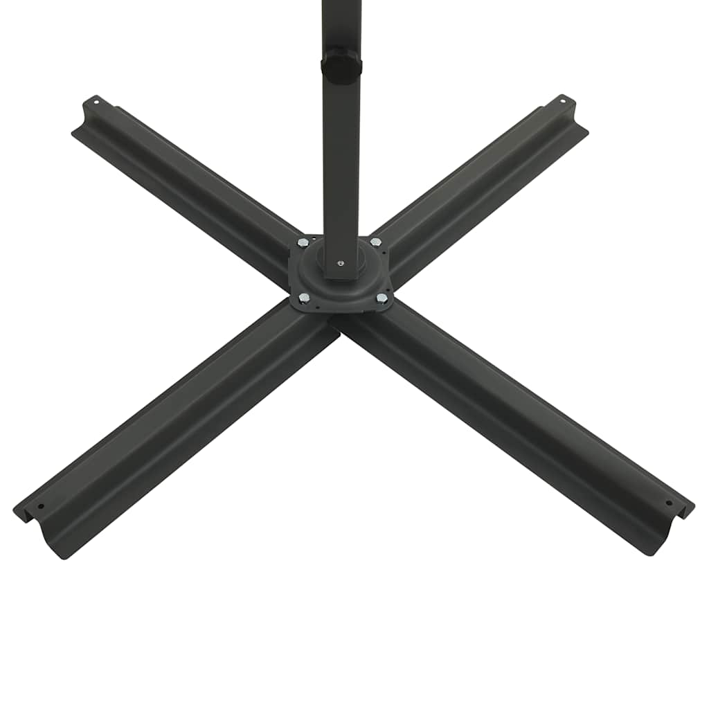 Ampelschirm Mit Led-Beleuchtung 300 Cm Bordeauxrot