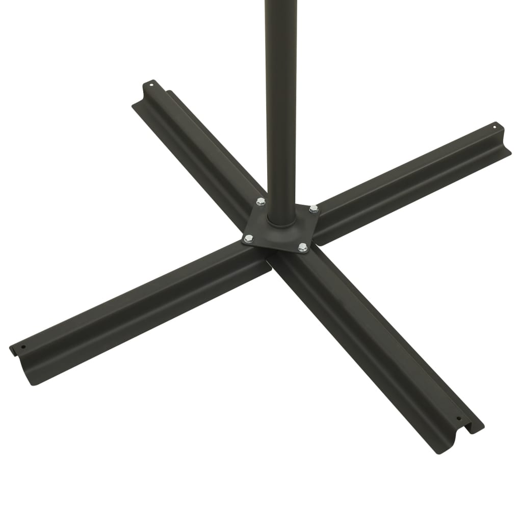 Ampelschirm Mit Led-Beleuchtung 300 Cm Sandweiß