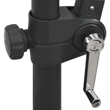 Ampelschirm Mit Led-Beleuchtung 300 Cm Schwarz