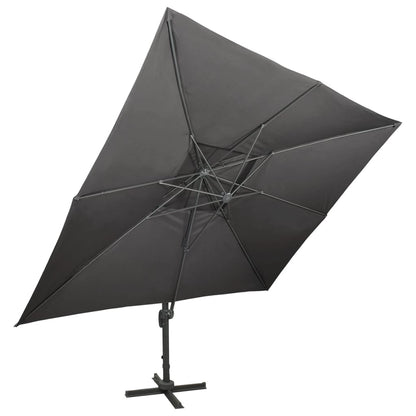 Ampelschirm Mit Doppeldach 400 X 300 Cm