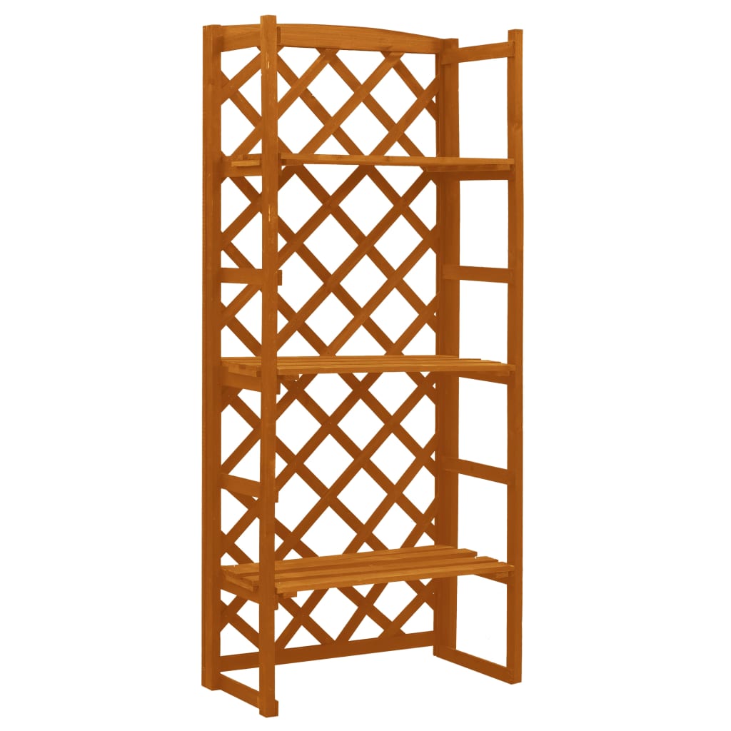 Regal-Rankgitter 60X30X140 Cm Massivholz Tanne