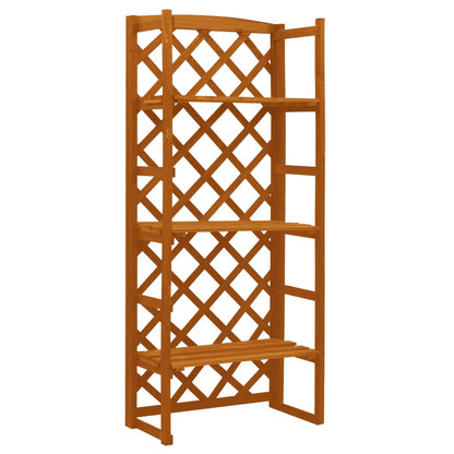 Regal-Rankgitter 60X30X140 Cm Massivholz Tanne