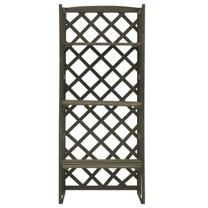 Regal-Rankgitter 60X30X140 Cm Massivholz Tanne