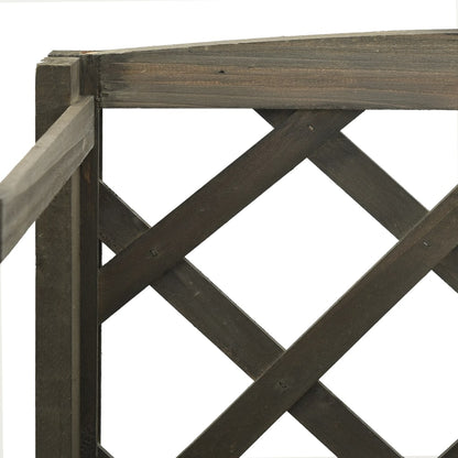 Regal-Rankgitter 60X30X140 Cm Massivholz Tanne