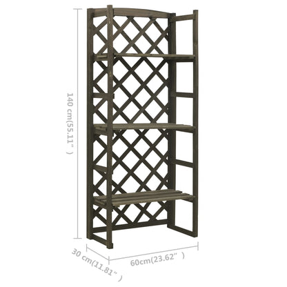 Regal-Rankgitter 60X30X140 Cm Massivholz Tanne