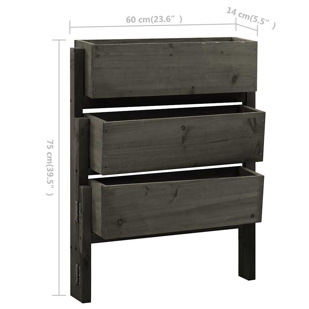 Pflanzkübel Klappbar 60X14X75 Cm Massivholz Tanne