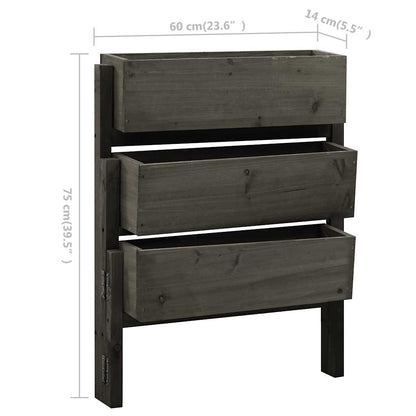 Pflanzkübel Klappbar 60X14X75 Cm Massivholz Tanne
