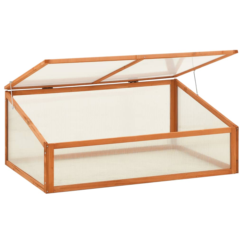 Gewächshaus 100X65X40 Cm Tannenholz