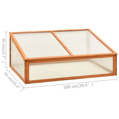 Gewächshaus 100X65X40 Cm Tannenholz