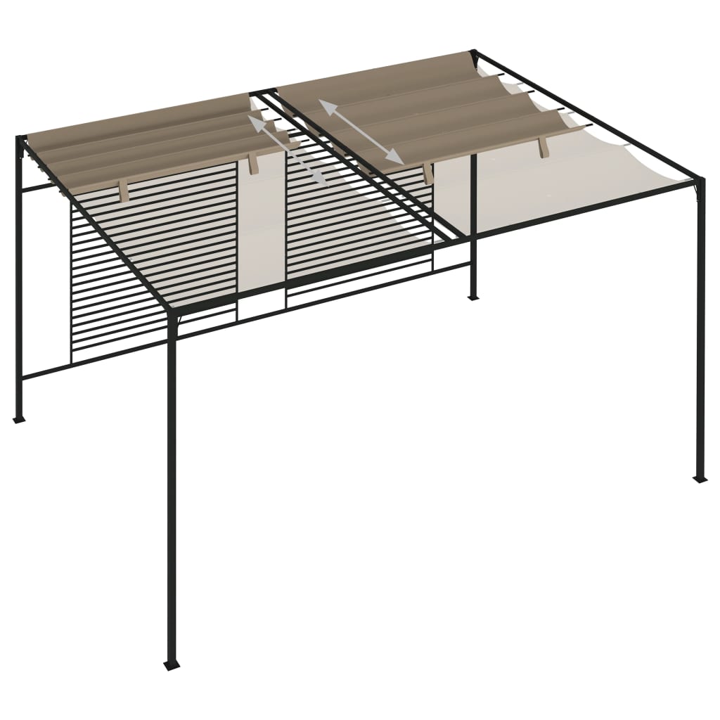 Pavillon Mit Ausziehbarem Dach 3X4X2,3 M 180 G/M²