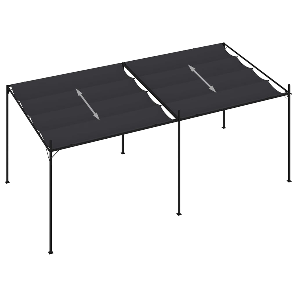 Pavillon Mit Ausziehbarem Dach 600X300X233 Cm