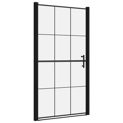 Duschtür Hartglas Schwarz