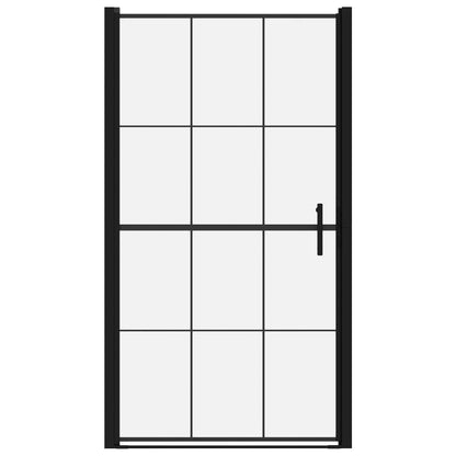 Duschtür Hartglas Schwarz