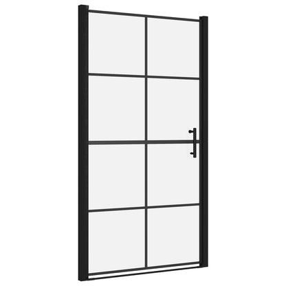 Duschtür Hartglas Schwarz