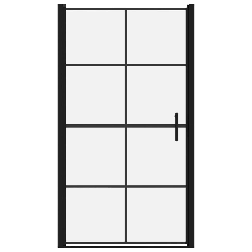 Duschtür Hartglas Schwarz
