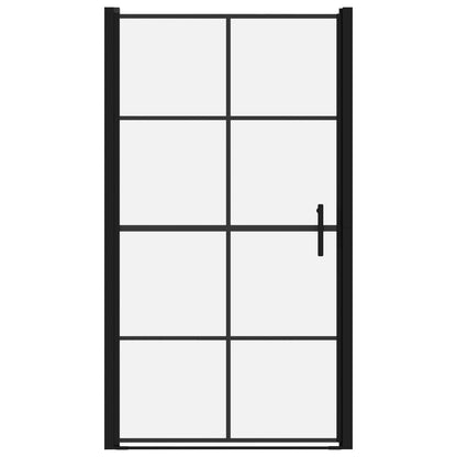 Duschtür Hartglas Schwarz