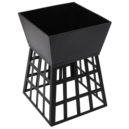 2-In-1 Feuerstelle Und Grill 34X34X48 Cm Stahl