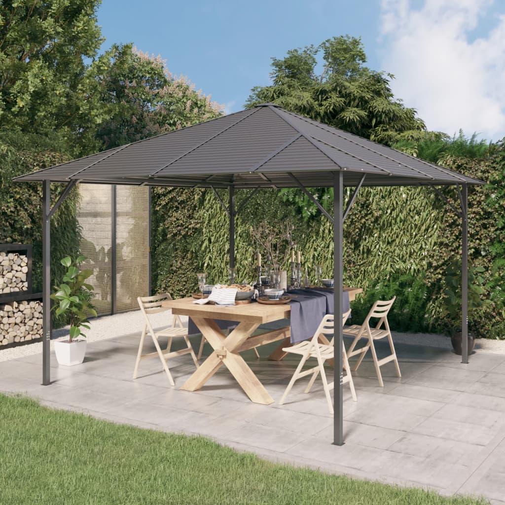 Pavillon Mit Dach Anthrazit