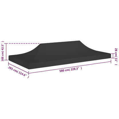 Partyzelt-Dach 6X3 M 270 G/M²