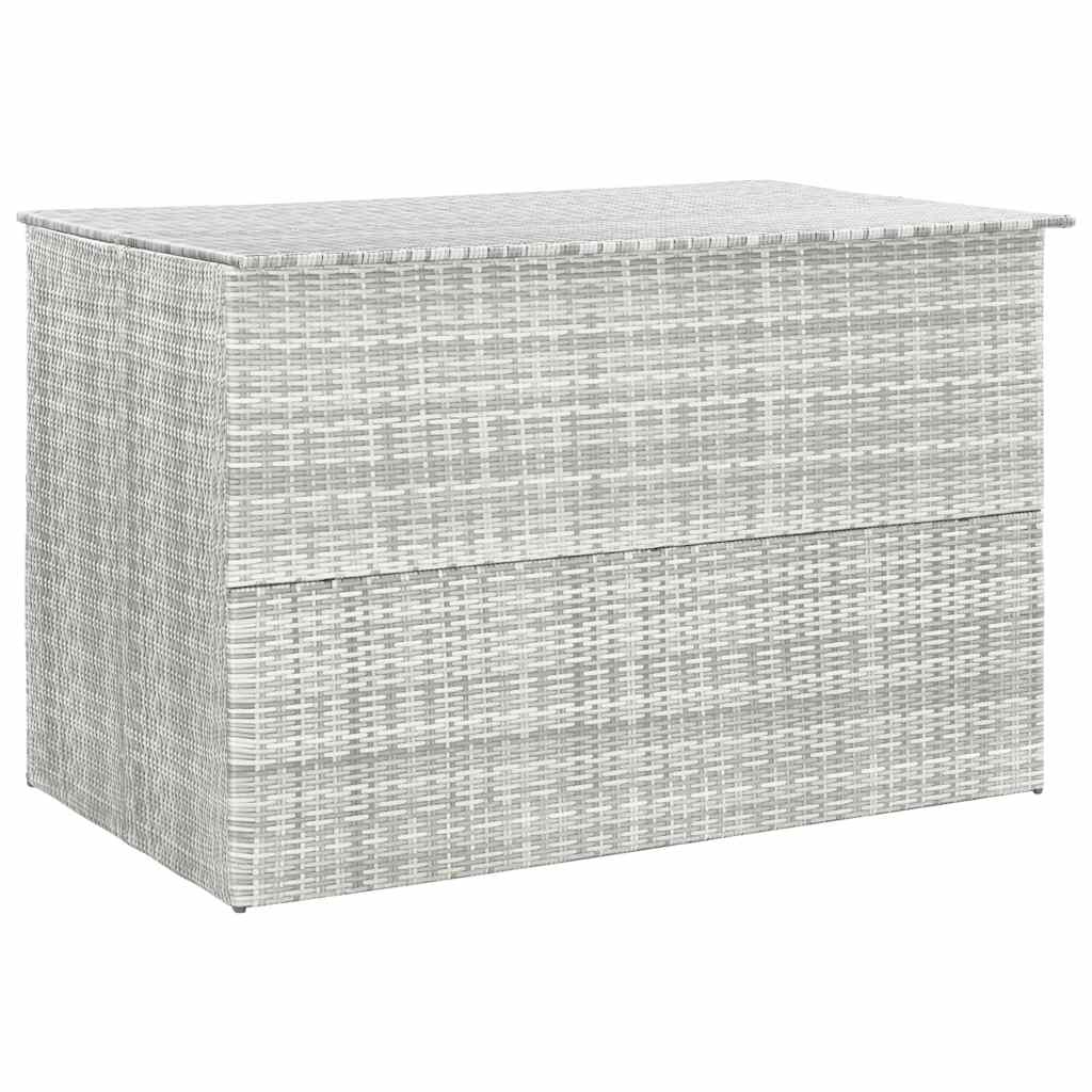 Garden-Auflagenbox Hellgrau Poly Rattan