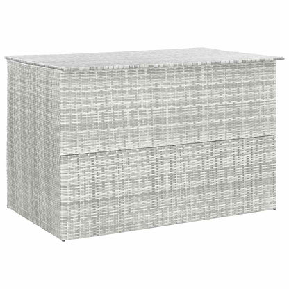 Garden-Auflagenbox Hellgrau Poly Rattan