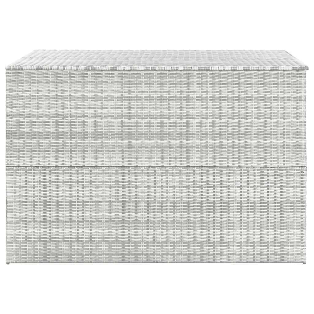 Garden-Auflagenbox Hellgrau Poly Rattan
