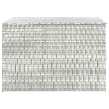 Garden-Auflagenbox Hellgrau Poly Rattan
