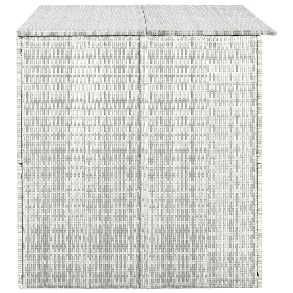 Garden-Auflagenbox Hellgrau Poly Rattan