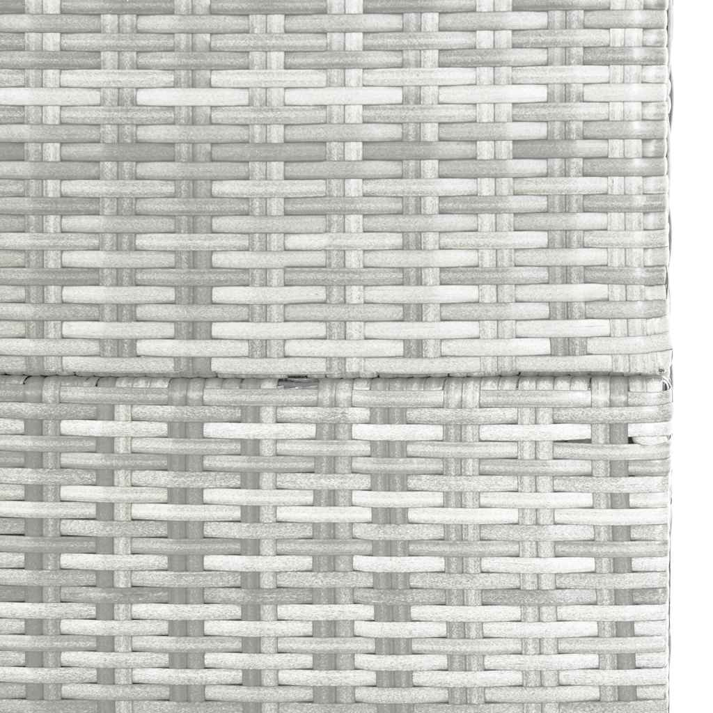 Garden-Auflagenbox Hellgrau Poly Rattan