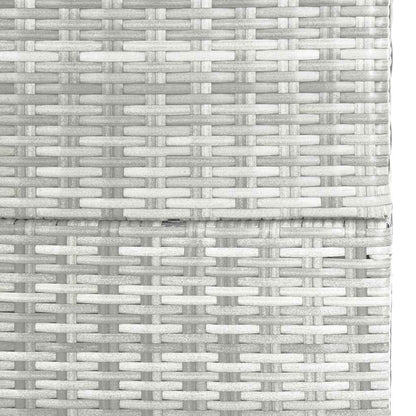 Garden-Auflagenbox Hellgrau Poly Rattan