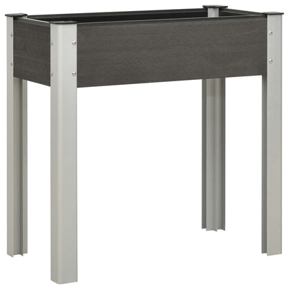 Garten-Hochbeet Wpc Grau