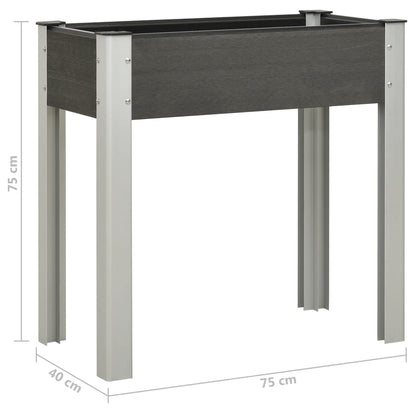 Garten-Hochbeet Wpc Grau