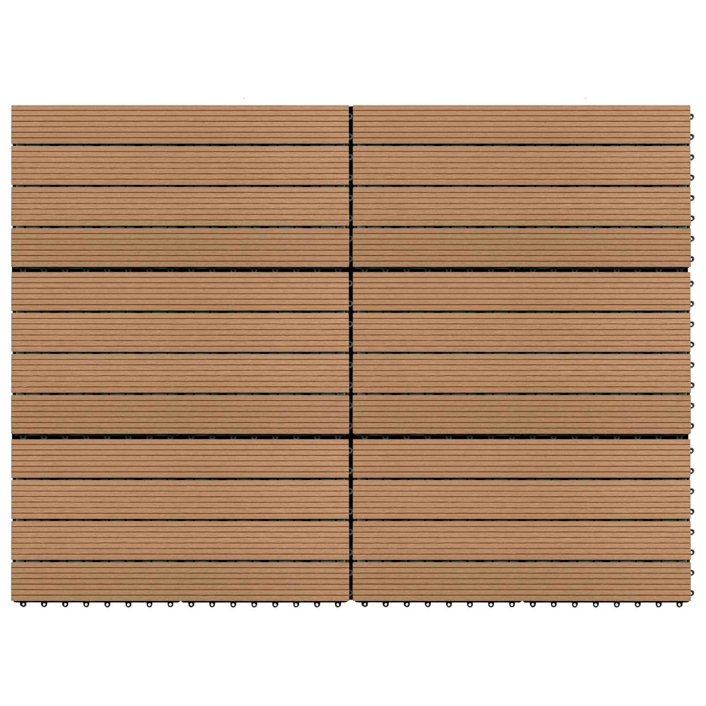 Terrassenfliese 6 Pcs 60 X 30 Cm Wpc
