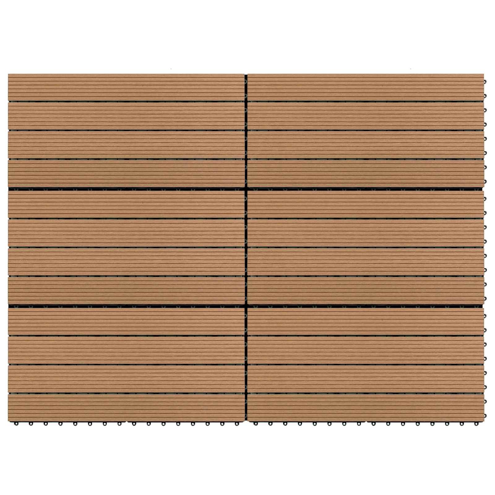 Terrassenfliese 6 Pcs 60 X 30 Cm Wpc
