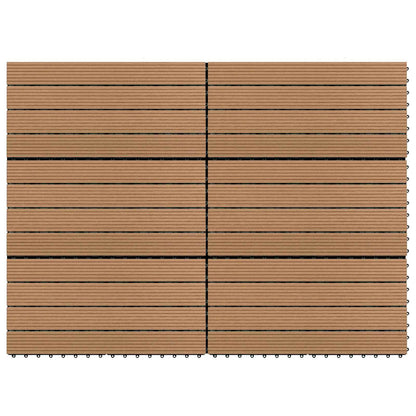 Terrassenfliese 6 Pcs 60 X 30 Cm Wpc