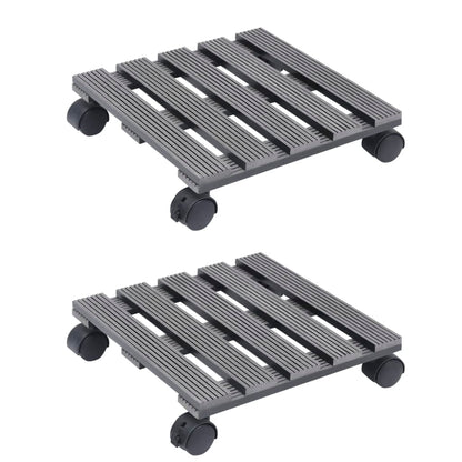 Pflanzenroller 2 Stk. 30X30X7,5 Cm Wpc