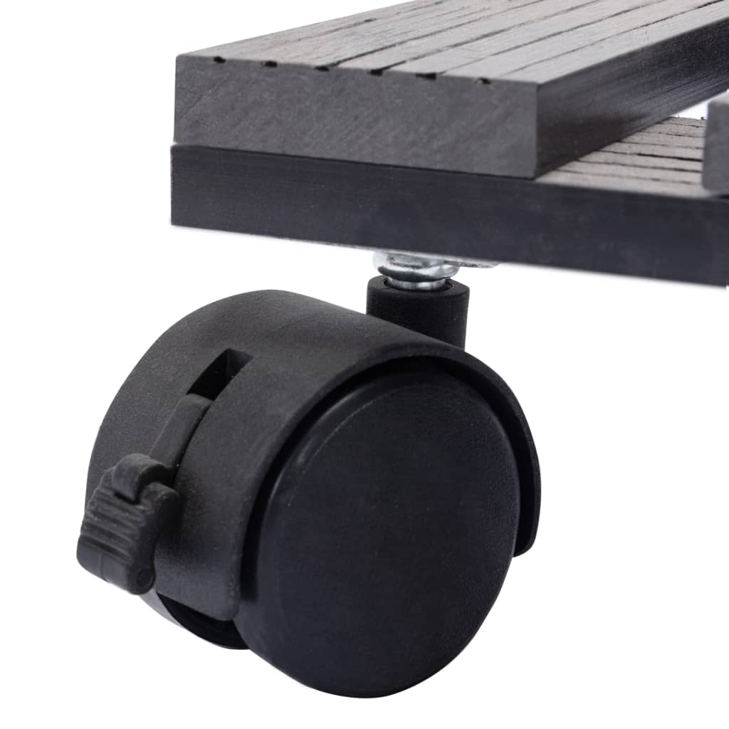 Pflanzenroller 2 Stk. 30X30X7,5 Cm Wpc